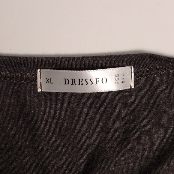 Dressfo faux wrap with attached plaid shirt size xl  wood buttons unique - Picture 4 of 6